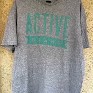 Brand: active skate shop shirt 
Size: Large
Color: Gray